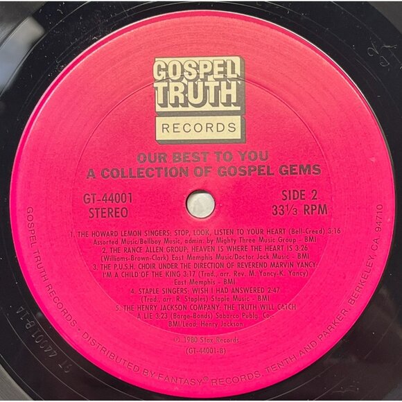 Our Best to You 2 LP Set 1980 Christian Gospel Gems 1980 Gospel Truth 44001 - Picture 5 of 7